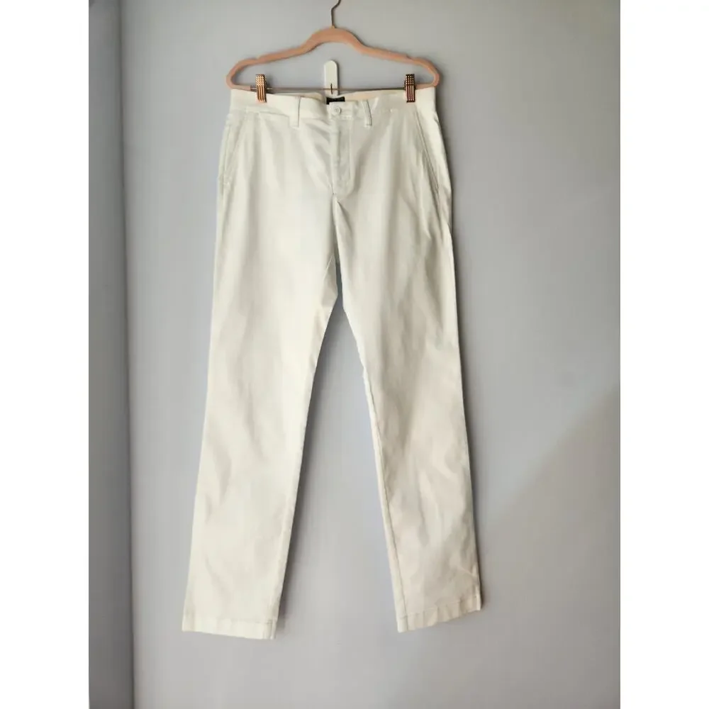 NWT J. Crew 770™ Straight-Fit Stretch Chino Pant White 30/32